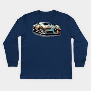 Bugatti Veyron Kids Long Sleeve T-Shirt